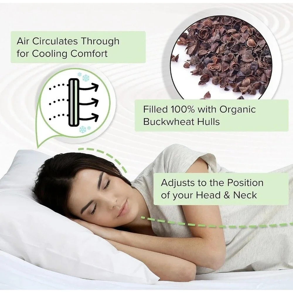 ZEN CHI Buckwheat Pillow - Organic Twin Size (20